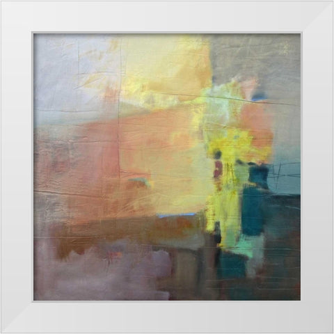 Homage I White Modern Wood Framed Art Print by Hassler, Pam