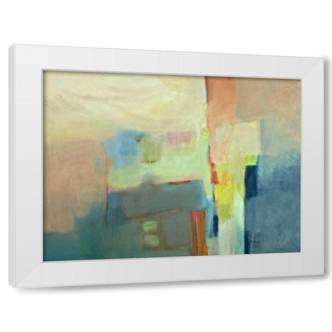 Homage II White Modern Wood Framed Art Print by Hassler, Pam