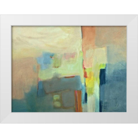 Homage II White Modern Wood Framed Art Print by Hassler, Pam