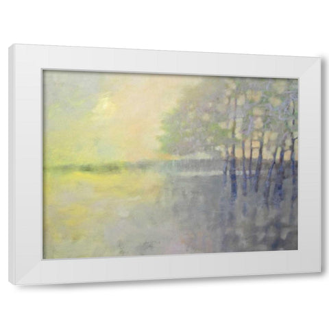 Spring Flood White Modern Wood Framed Art Print by Hassler, Pam