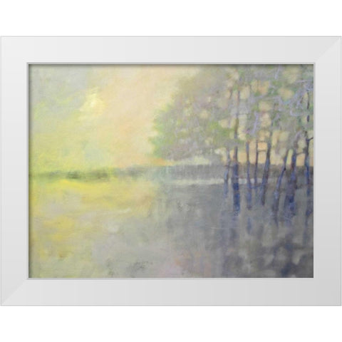 Spring Flood White Modern Wood Framed Art Print by Hassler, Pam