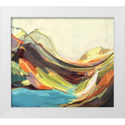 Mount Desert Isle White Modern Wood Framed Art Print by Hawkins, Amanda K.