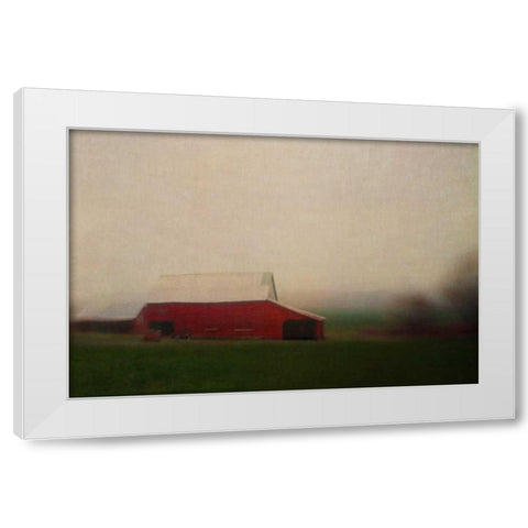Middleburg White Modern Wood Framed Art Print by Hanna, Dawn D.