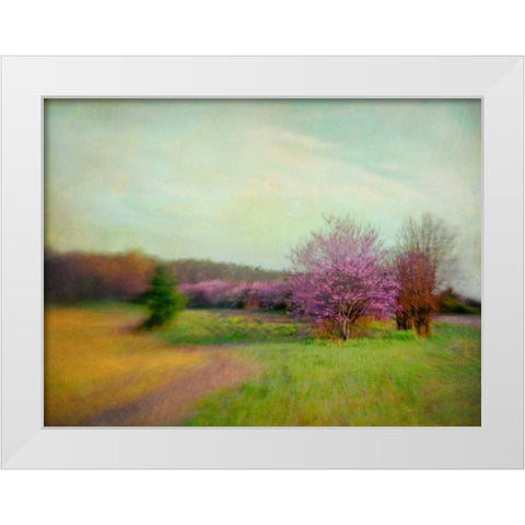 Nature Is Divine White Modern Wood Framed Art Print by Hanna, Dawn D.