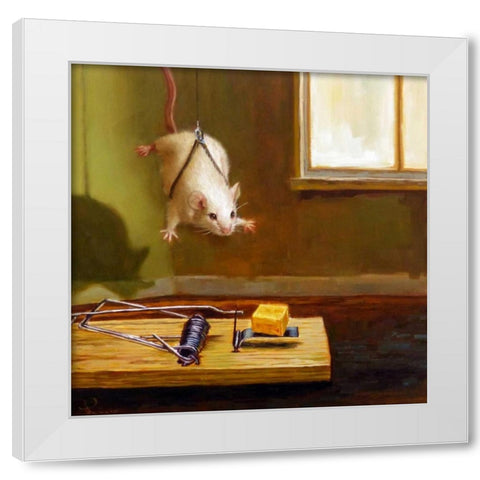 Mission Impossible White Modern Wood Framed Art Print by Heffernan, Lucia