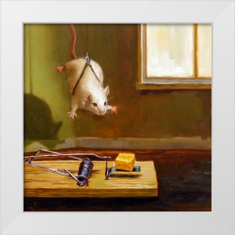 Mission Impossible White Modern Wood Framed Art Print by Heffernan, Lucia