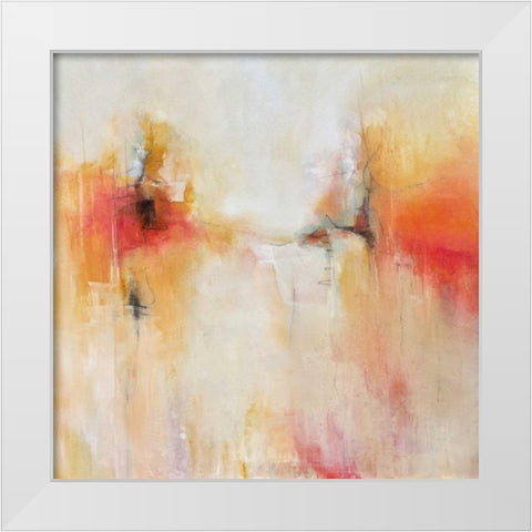Dancing on the Edge White Modern Wood Framed Art Print by Hale, Karen