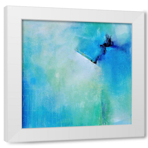 Free Flow White Modern Wood Framed Art Print by Hale, Karen