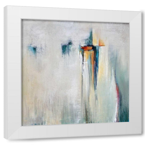 Hazy Shades White Modern Wood Framed Art Print by Hale, Karen