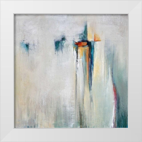 Hazy Shades White Modern Wood Framed Art Print by Hale, Karen