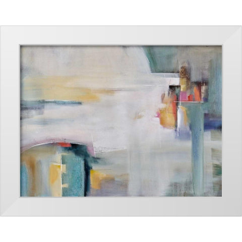 On My Terms White Modern Wood Framed Art Print by Hale, Karen