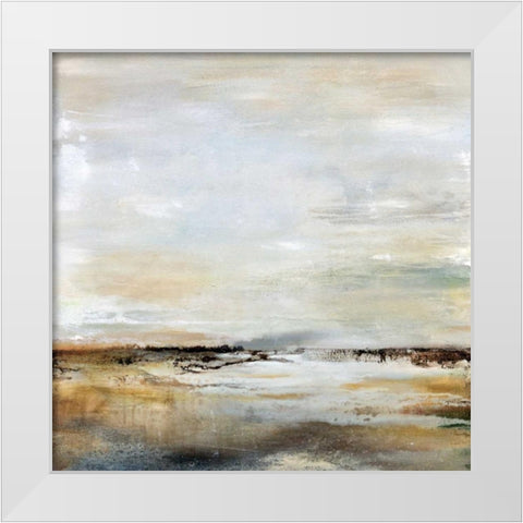 Take a Breath White Modern Wood Framed Art Print by Hale, Karen