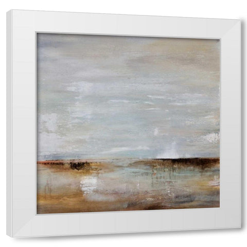 Take Time White Modern Wood Framed Art Print by Hale, Karen