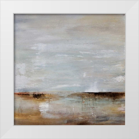 Take Time White Modern Wood Framed Art Print by Hale, Karen