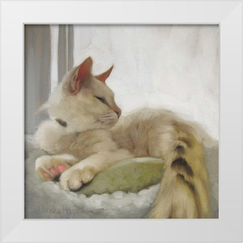 Through the Window White Modern Wood Framed Art Print by Hoeptner, Diane