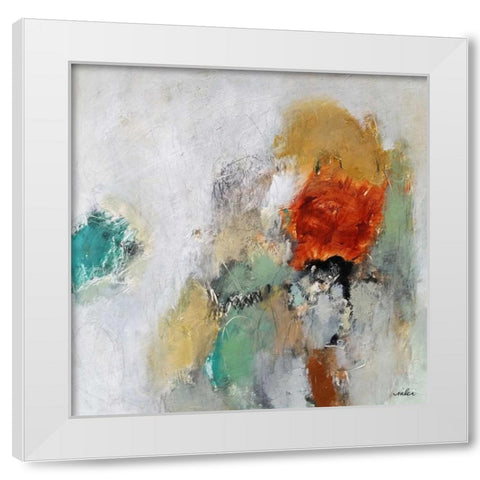 Beyond the Seen White Modern Wood Framed Art Print by Hoeft, Nicole
