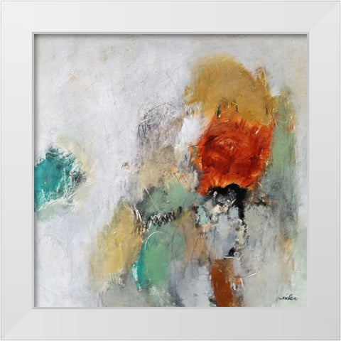 Beyond the Seen White Modern Wood Framed Art Print by Hoeft, Nicole
