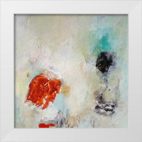 Can Almost Reach White Modern Wood Framed Art Print by Hoeft, Nicole