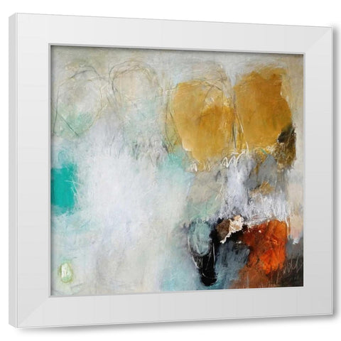 Fears Burn Down White Modern Wood Framed Art Print by Hoeft, Nicole