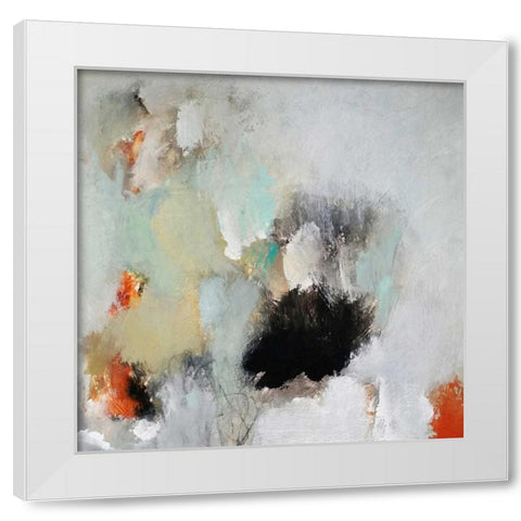 Just Let Go White Modern Wood Framed Art Print by Hoeft, Nicole