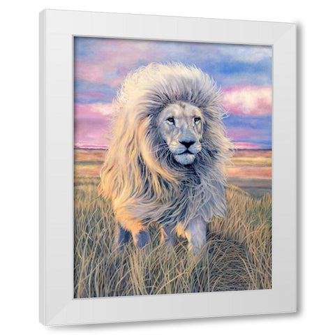 Timbavati Messenger White Modern Wood Framed Art Print by Henderson, Jan