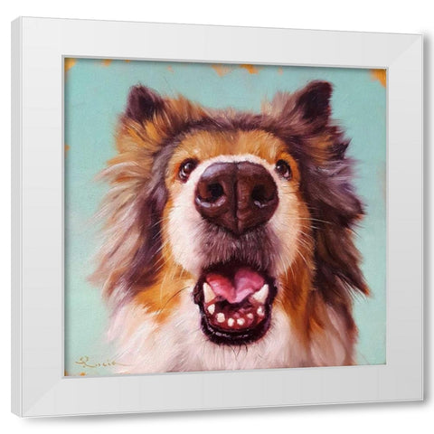 Follow Your Nose 9 White Modern Wood Framed Art Print by Heffernan, Lucia