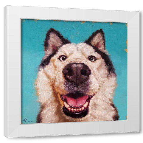 Follow Your Nose 10 White Modern Wood Framed Art Print by Heffernan, Lucia