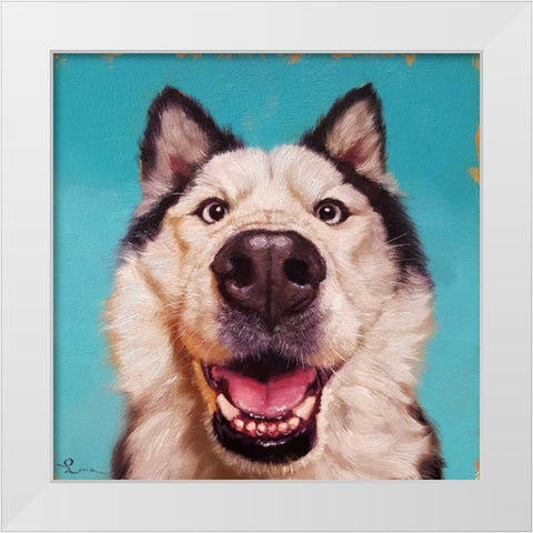 Follow Your Nose 10 White Modern Wood Framed Art Print by Heffernan, Lucia