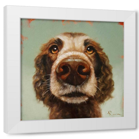 Follow Your Nose 14 White Modern Wood Framed Art Print by Heffernan, Lucia