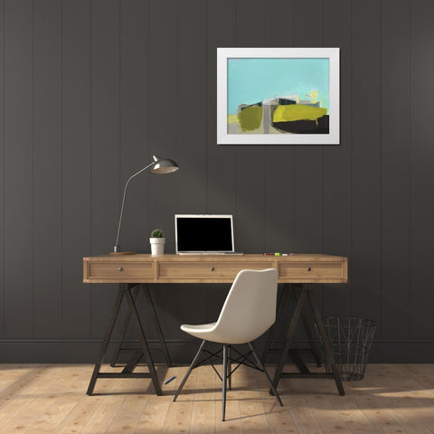 East End Hill White Modern Wood Framed Art Print by Hawkins, Amanda