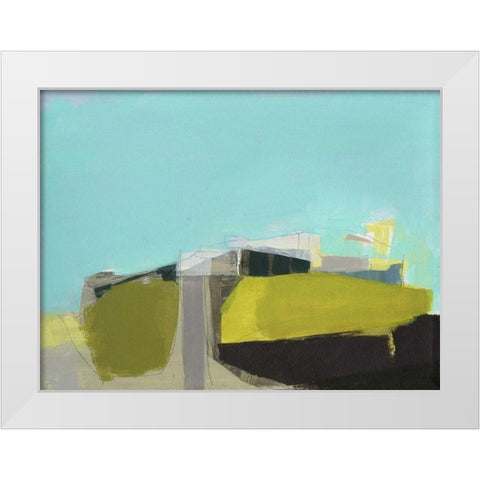 East End Hill White Modern Wood Framed Art Print by Hawkins, Amanda