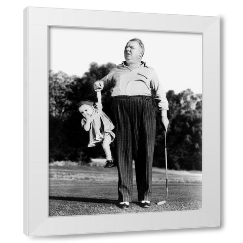 Daddy Day-Care White Modern Wood Framed Art Print by Unknown