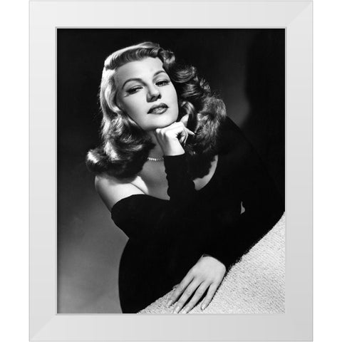 Rita Hayworth Gilda 1946 White Modern Wood Framed Art Print by Unknown