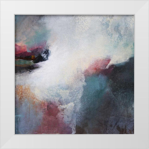 Detour White Modern Wood Framed Art Print by Hale, Karen