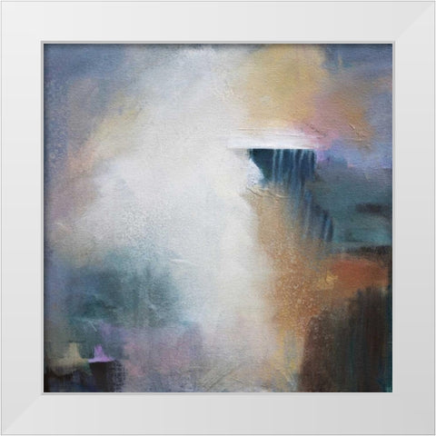 First Light White Modern Wood Framed Art Print by Hale, Karen