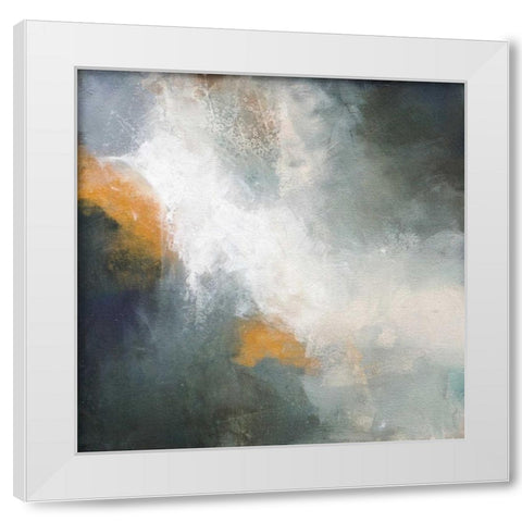 Through The Mist White Modern Wood Framed Art Print by Hale, Karen