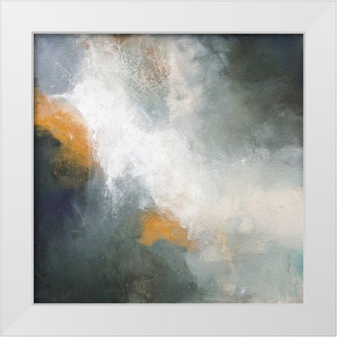 Through The Mist White Modern Wood Framed Art Print by Hale, Karen