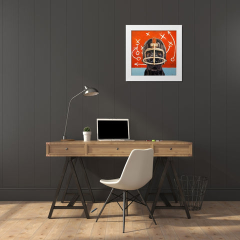 Rookie White Modern Wood Framed Art Print by Heffernan, Lucia