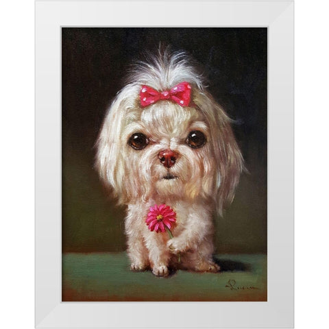 Sophie White Modern Wood Framed Art Print by Heffernan, Lucia