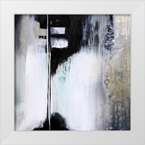 Black and White Drama White Modern Wood Framed Art Print by Hale, Karen