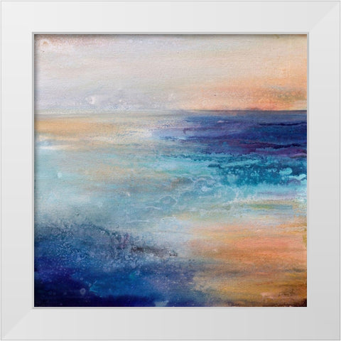 Coastal Living White Modern Wood Framed Art Print by Hale, Karen