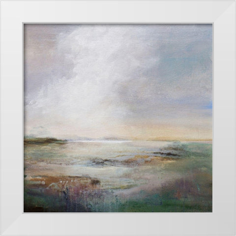 Morning Light White Modern Wood Framed Art Print by Hale, Karen