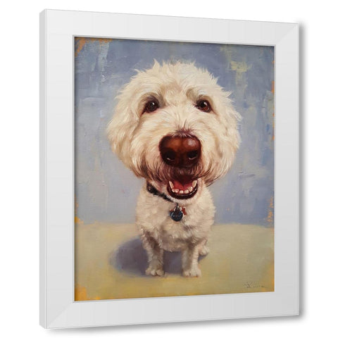 Molly White Modern Wood Framed Art Print by Heffernan, Lucia