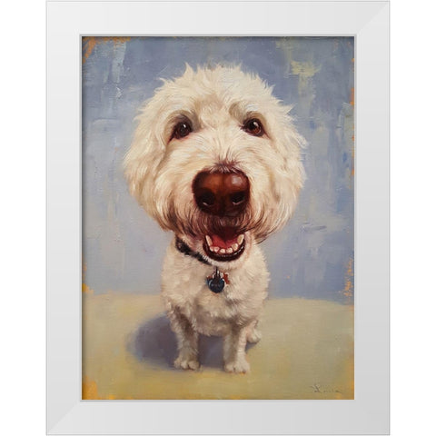 Molly White Modern Wood Framed Art Print by Heffernan, Lucia