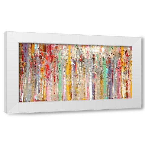 Vertical Reflections White Modern Wood Framed Art Print by Herckenrath, Ingeborg