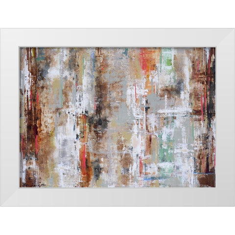 Wood Reflection White Modern Wood Framed Art Print by Herckenrath, Ingeborg