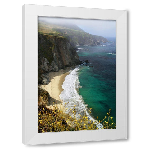 Big Sur Coast White Modern Wood Framed Art Print by Hiers, Winthrope