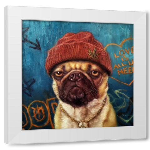Insomnia White Modern Wood Framed Art Print by Heffernan, Lucia