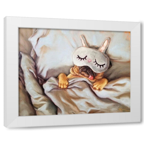 Sleeping Beauty White Modern Wood Framed Art Print by Heffernan, Lucia