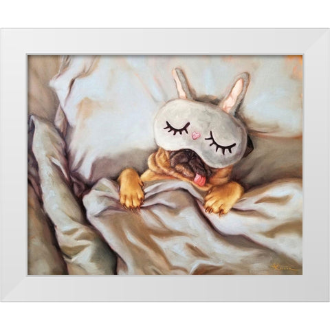 Sleeping Beauty White Modern Wood Framed Art Print by Heffernan, Lucia
